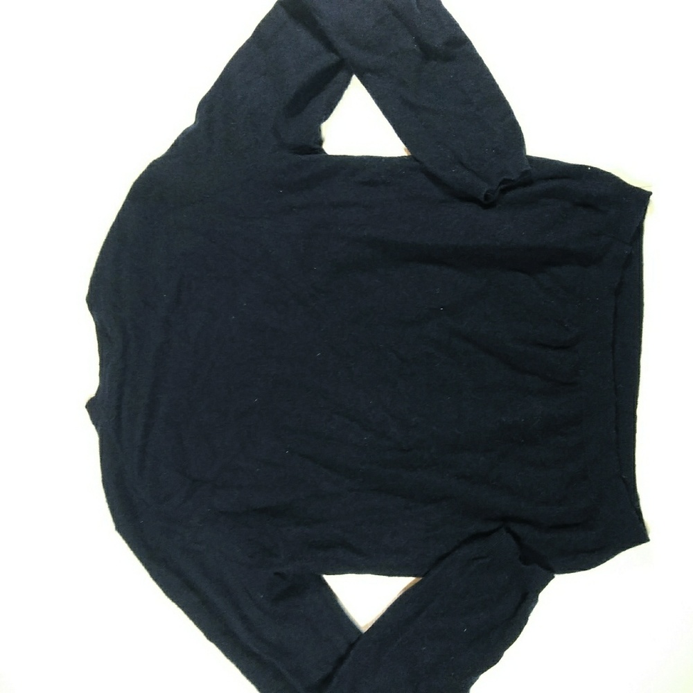 SUITSUPPLY Pure Cashmere Navy Crewneck Sweater XXL - Picture 5 of 7